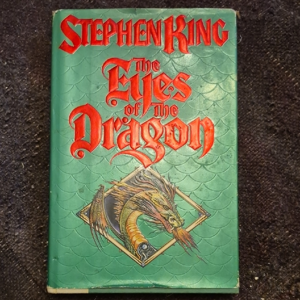 1987 Eyes Of The Dragon book HCDJ Steven King Fantasy novel Vintage Hardcover